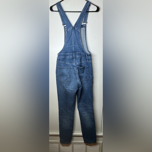 Madewell Blue Jean Denim Side Zipper Skinny Overalls in Jansing Wash Size Small - Picture 11 of 16